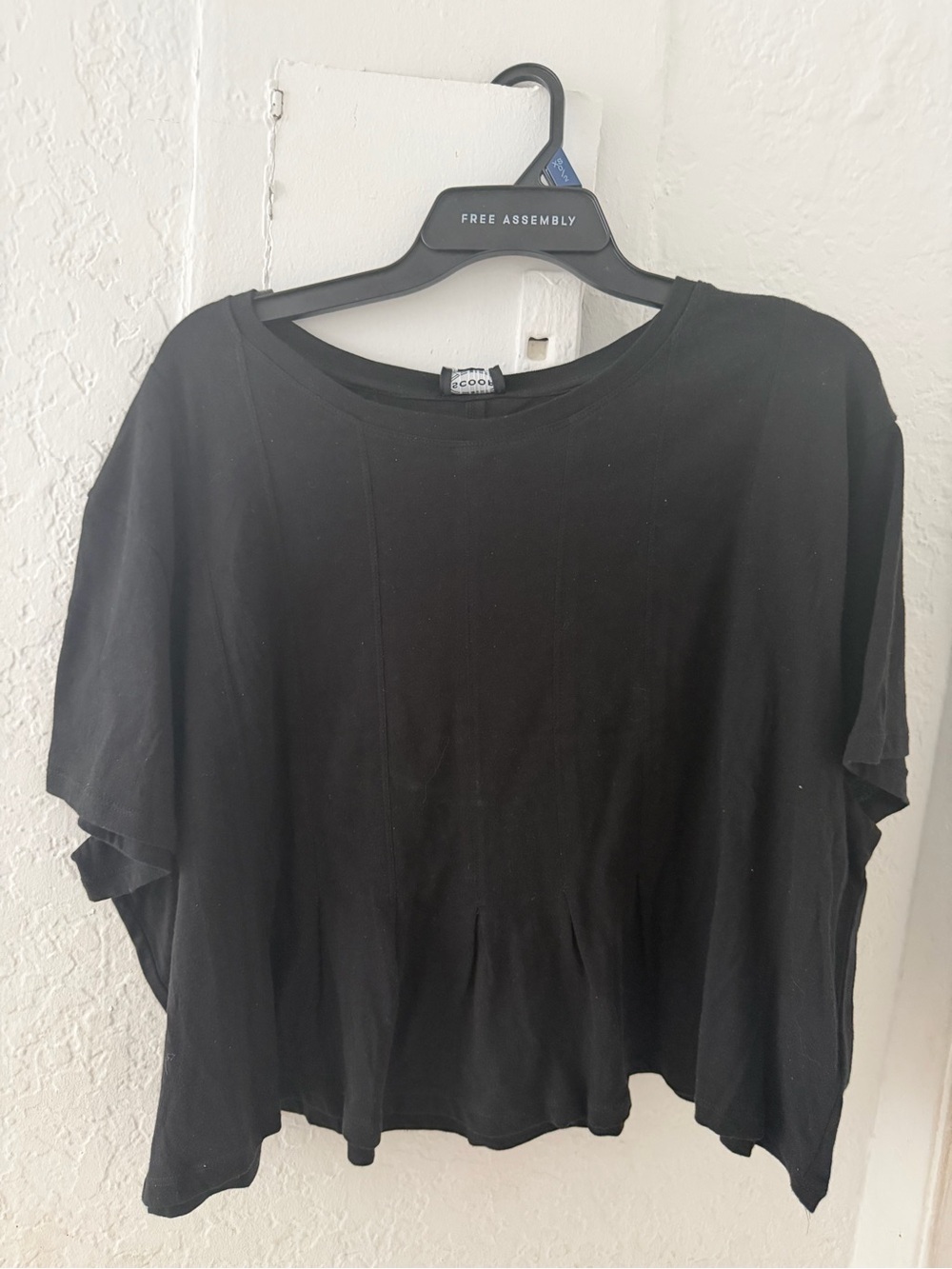 Scoop Black Boxy Short-Sleeve Tee